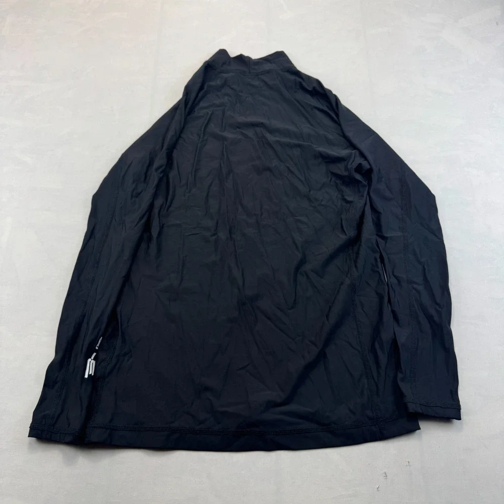 Bonassi Rash Guard Shirt Mens XL Black Long Sleeve UPF 40+ Swim Surf Scuba Dive